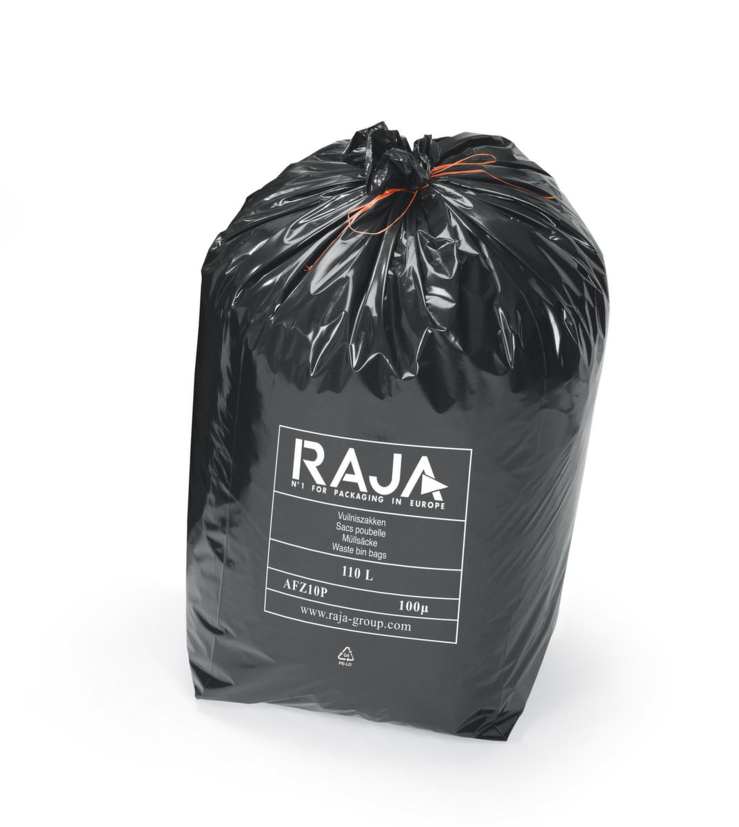 Raja Vuilniszak voor zwaar afval, 110 l, zwart  ZOOM