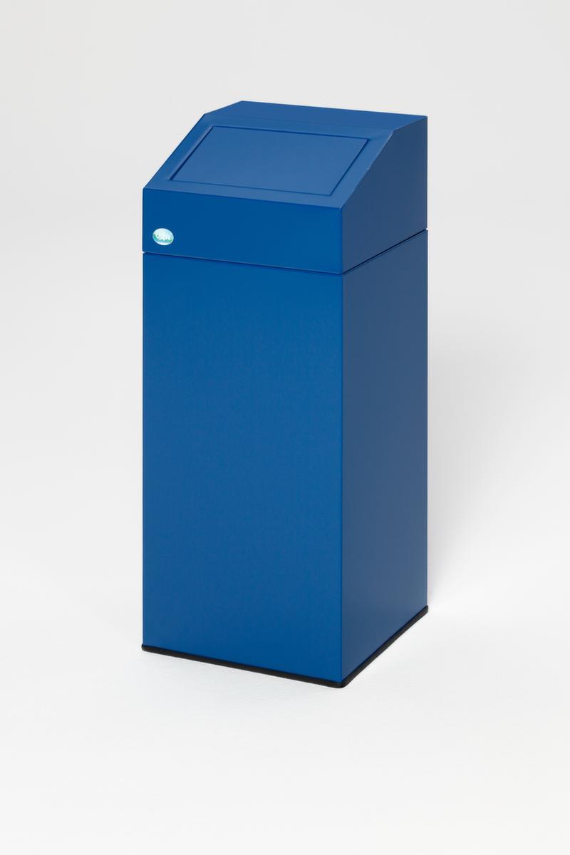 Afvalverzamelaar inclusief sticker, 45 l, RAL5010 gentiaanblauw, deksel blauw  ZOOM