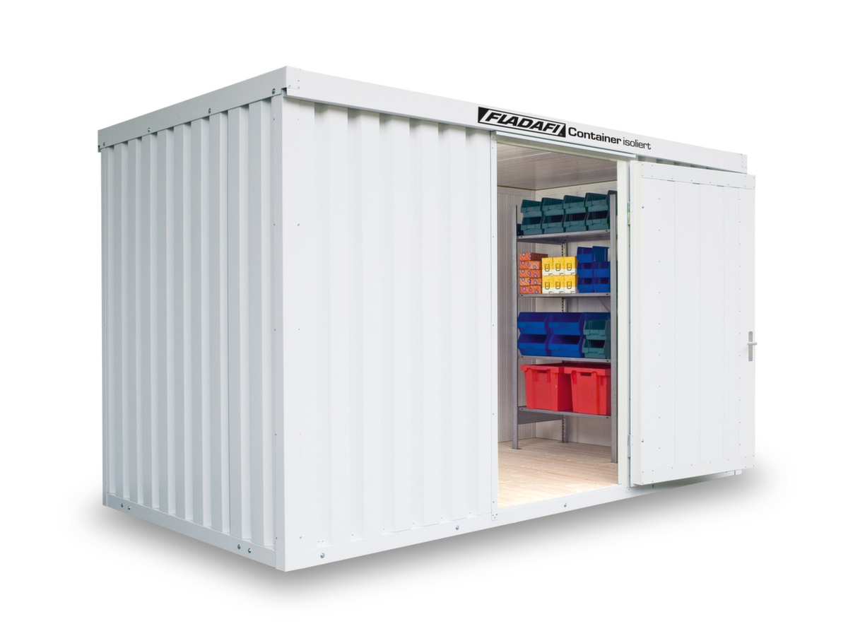 Säbu Geïsoleerde materiaalcontainer FLADAFI® IC 1400 met voorgemonteerde vloer  ZOOM