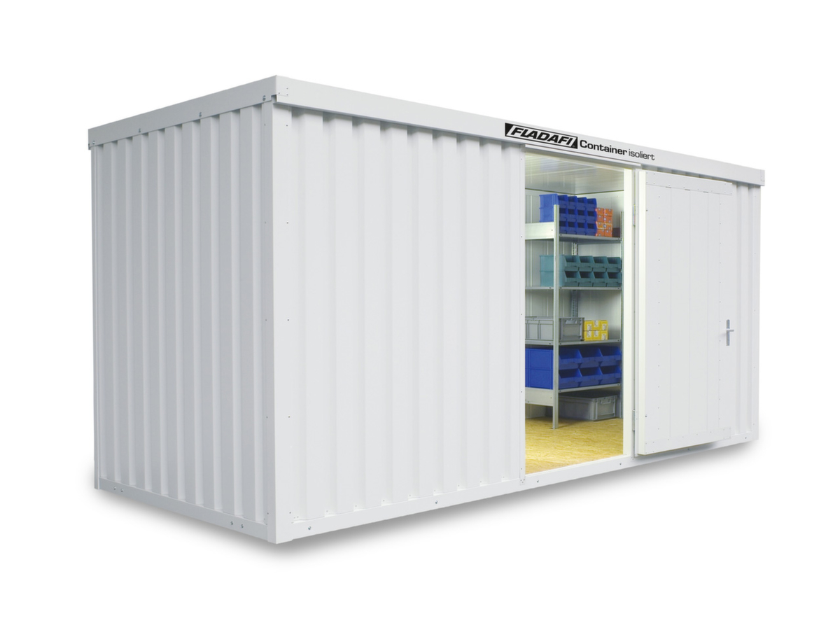 Säbu Geïsoleerde materiaalcontainer FLADAFI® IC 1500 met voorgemonteerde vloer  ZOOM