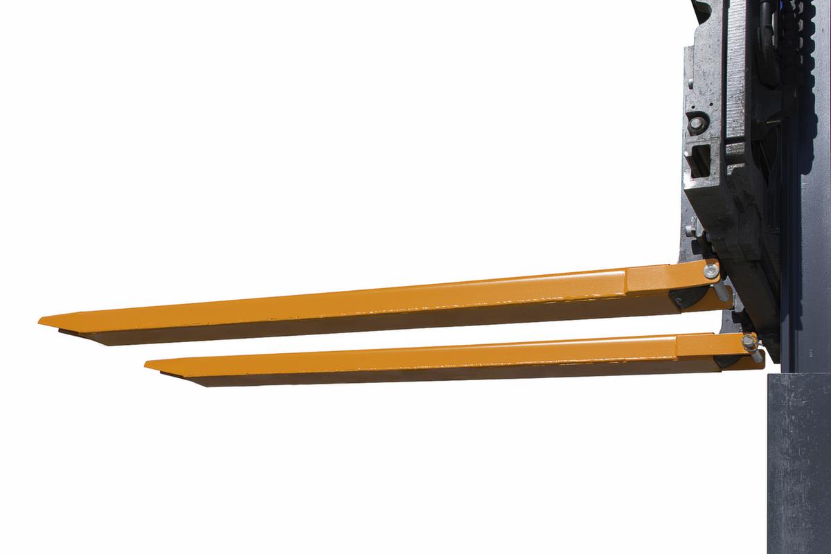 Bauer Vorkverlenging met gesloten onderkant, RAL7021 zwartgrijs, voor tanddoorsnede hoogte x breedte 40 x 80 mm  ZOOM