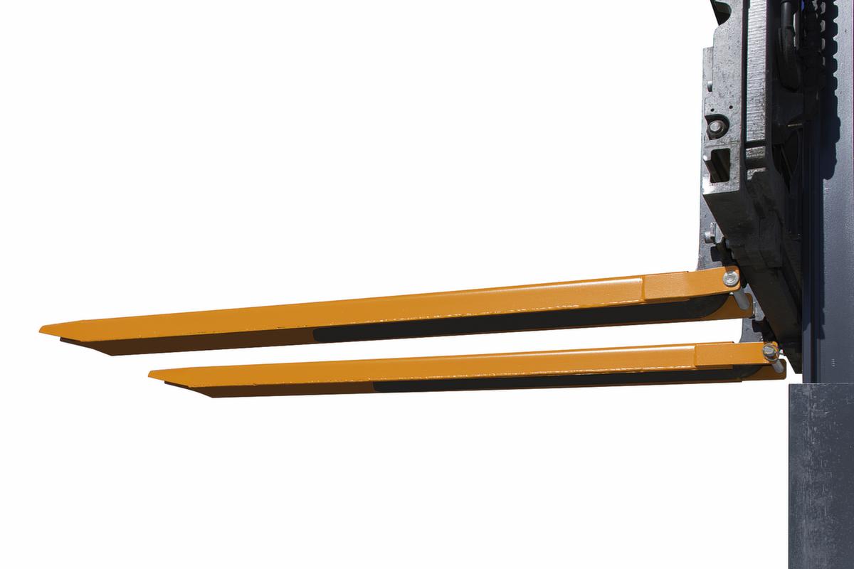 Bauer Vorkverlenging met open onderkant, RAL7021 zwartgrijs, voor tanddoorsnede hoogte x breedte 45 x 125 mm Missing translation ZOOM