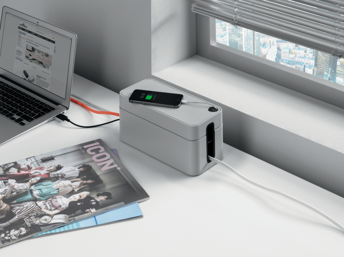 Durable Kabelbox CAVOLINE® BOX S, voor 3-voudige stekkerdoos  ZOOM