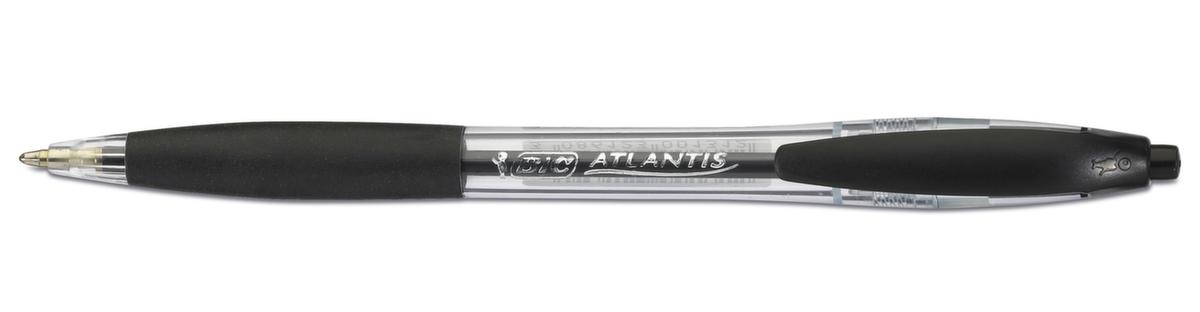 BIC® Balpen ATLANTIS Classic, letterkleur zwart, schacht zwart/transparant  ZOOM