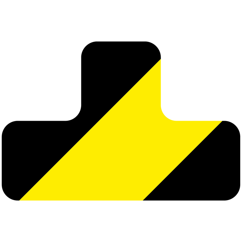 EICHNER Symboolsticker, T-vorm, geel/zwart  ZOOM