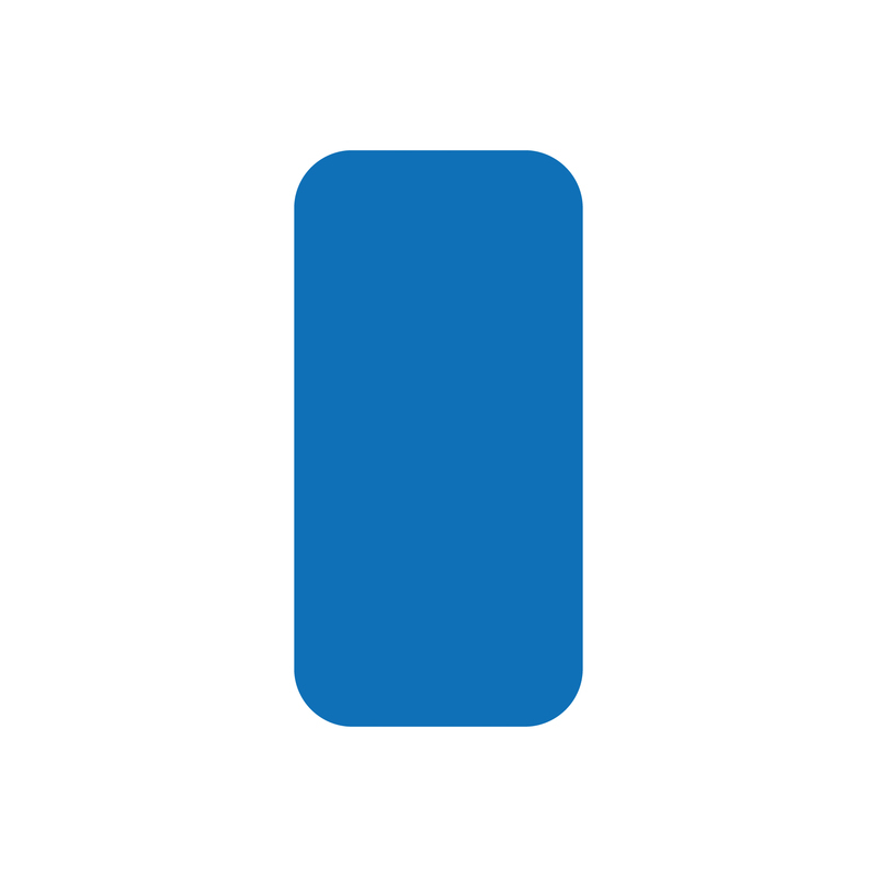 EICHNER Symboolsticker, rechthoek, blauw  ZOOM