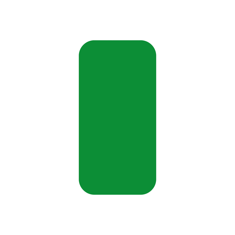 EICHNER Symboolsticker, rechthoek, groen  ZOOM