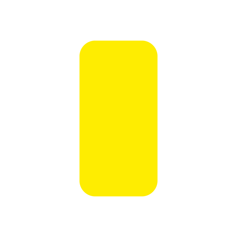 EICHNER Symboolsticker, rechthoek, geel  ZOOM