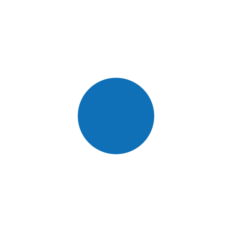 EICHNER Symboolsticker, cirkel, blauw  ZOOM