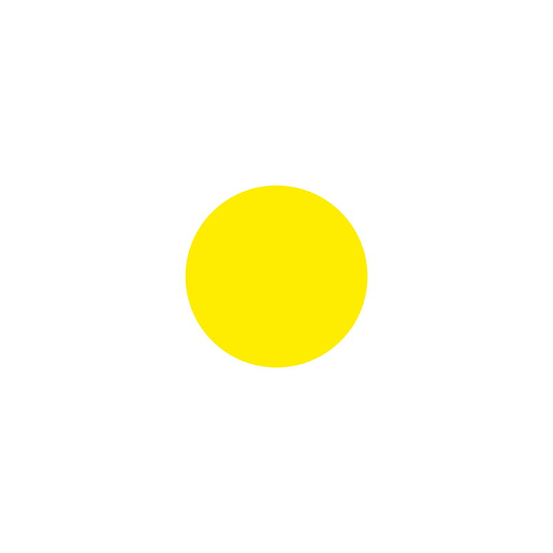 EICHNER Symboolsticker, cirkel, geel  ZOOM