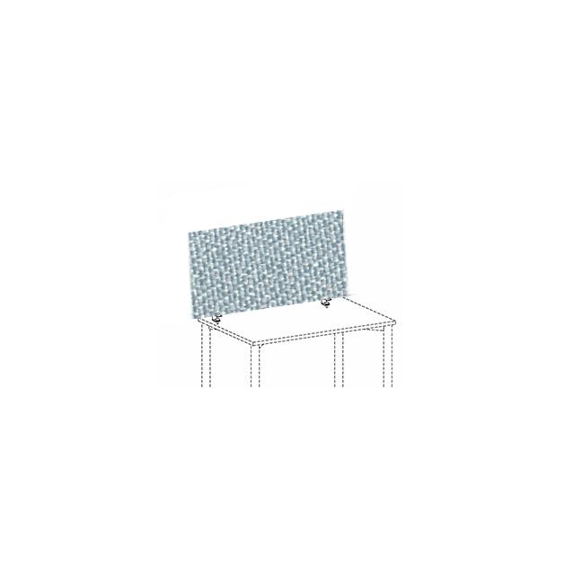 Gera Geluidabsorberende tafelscheidingswand Pro, hoogte x breedte 600 x 1600 mm, wand grijs