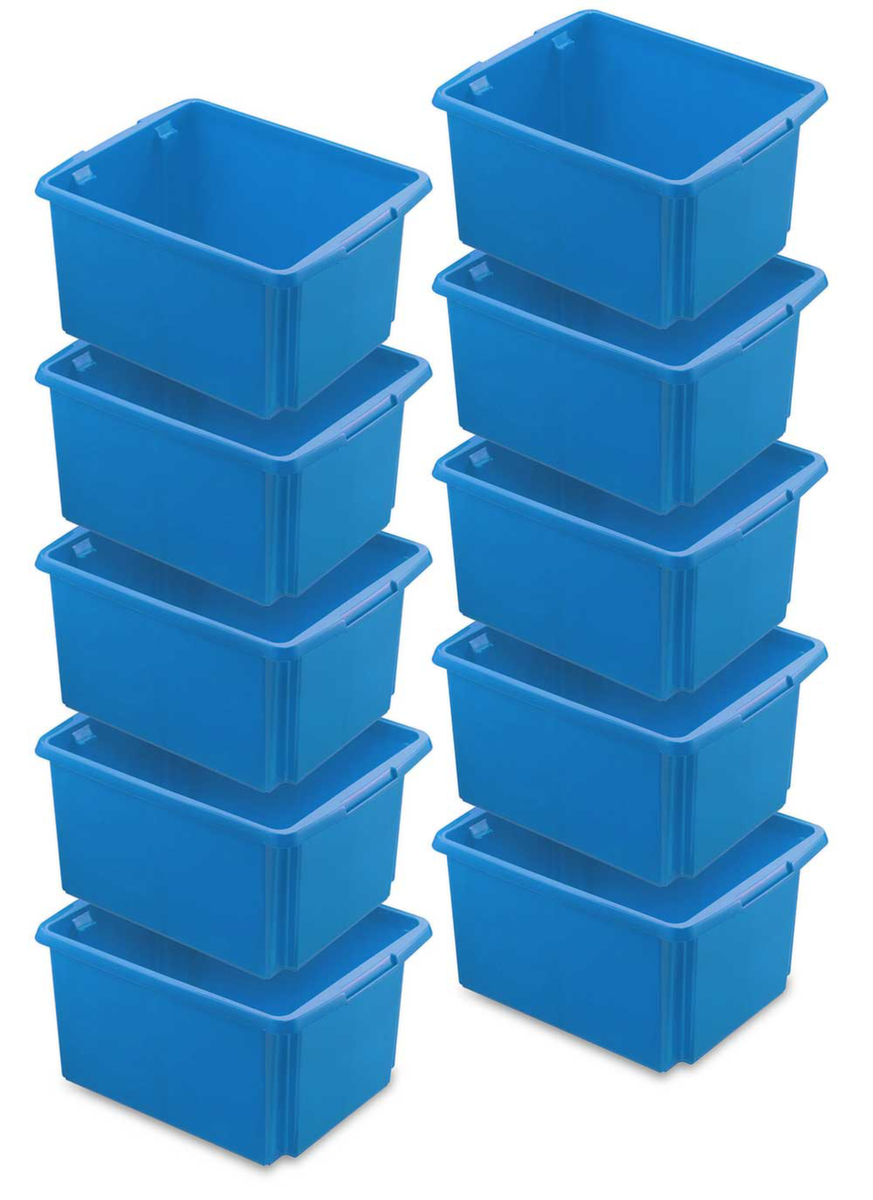 10-delige roterende stapelcontainerset, blauw, inhoud 32 l  ZOOM