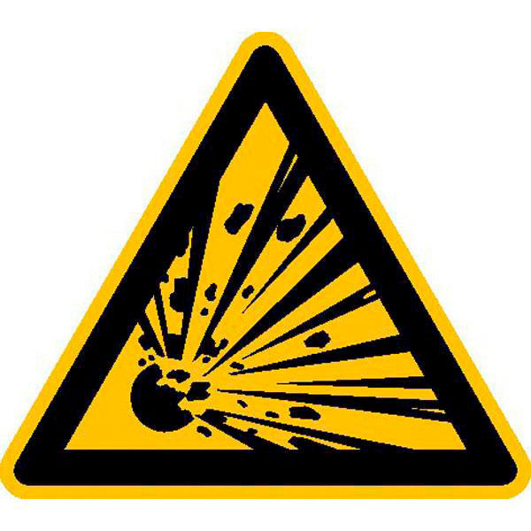 Waarschuwingsbord SafetyMarking® tegen ontplofbare stoffen  ZOOM