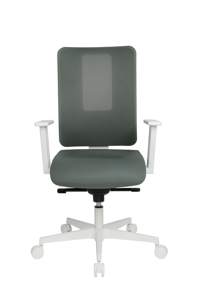 Topstar Bureaustoel Sitness Life 50 met opengewerkte rugsteun, netrugleuning met open rugdrager, grijs-groen  ZOOM