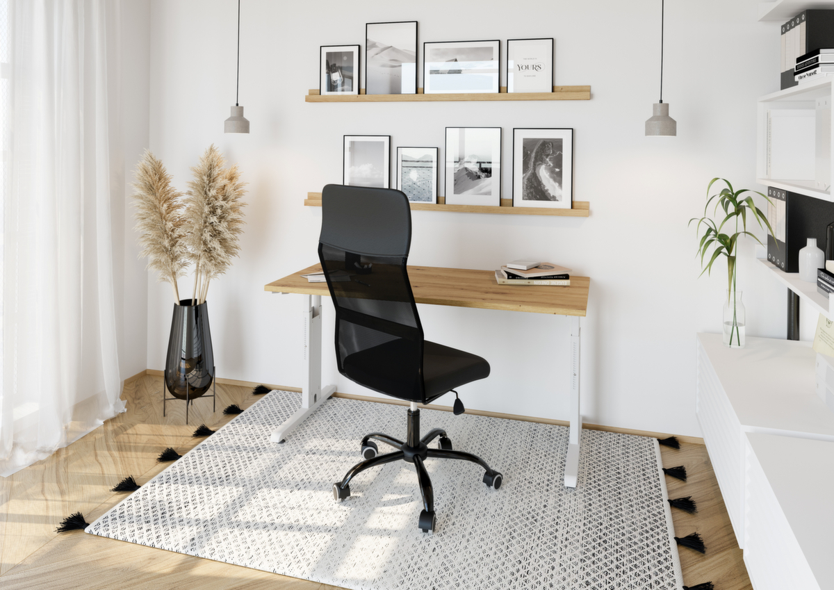 Smal bureau Mini-Office O-Serie met C-voetonderstel  ZOOM