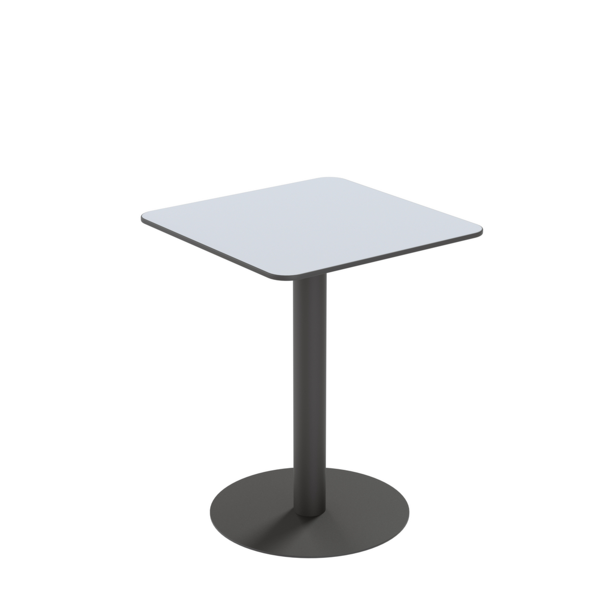 Paperflow Waterbestendige outdoor-tafel Cross, breedte x diepte 600 x 600 mm, plaat grijs  ZOOM
