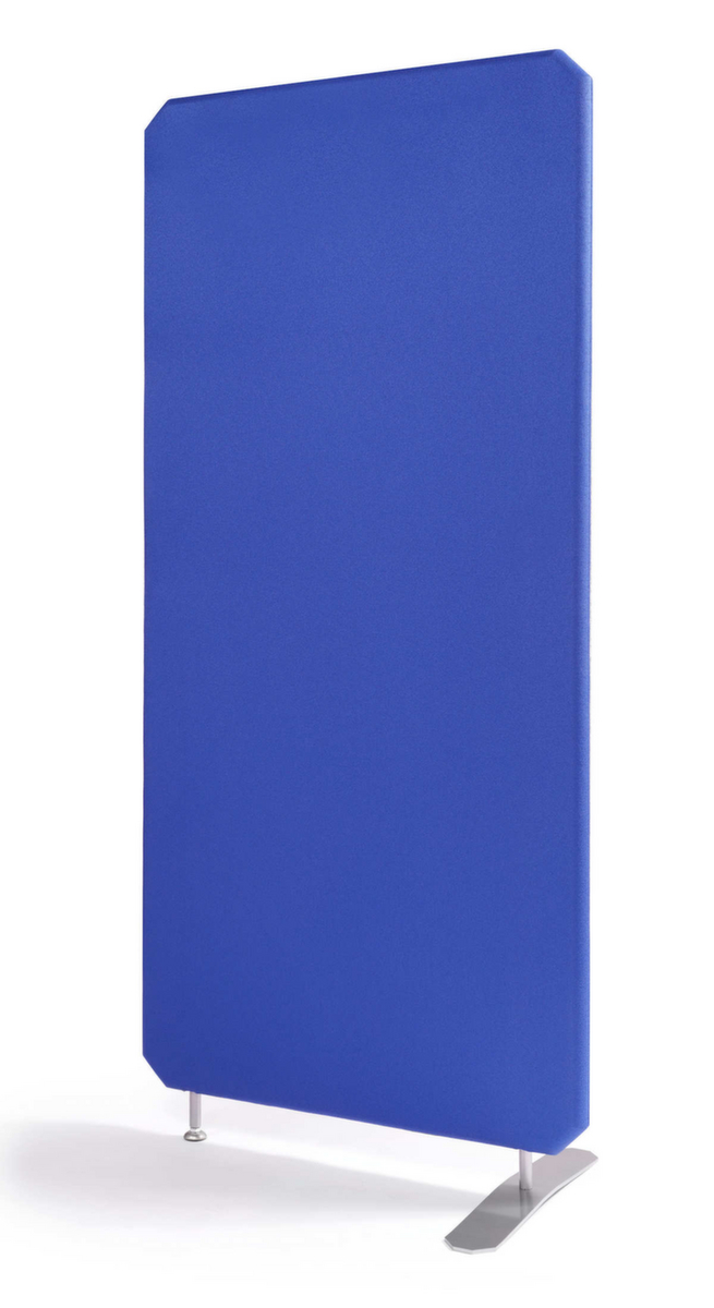 Geluidsabsorberende scheidingswand, hoogte x breedte 1600 x 1200 mm, wand blauw