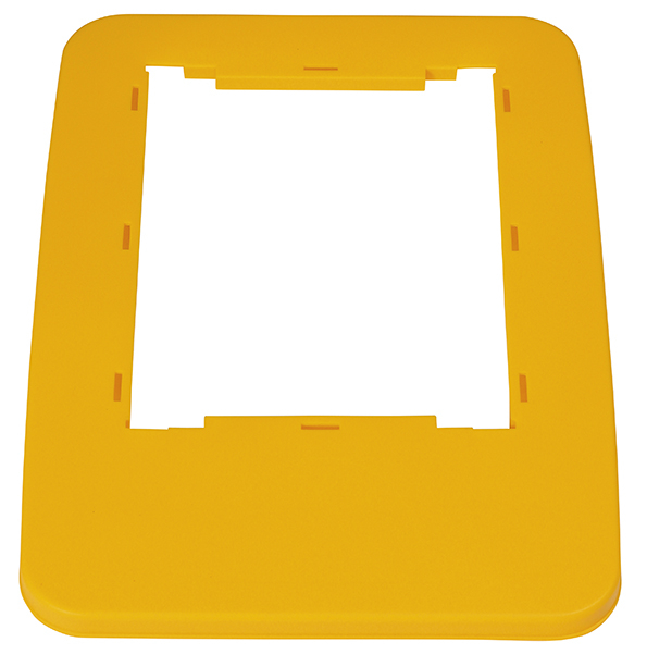 Frame probbax® voor afvalverzamelaar, geel  ZOOM