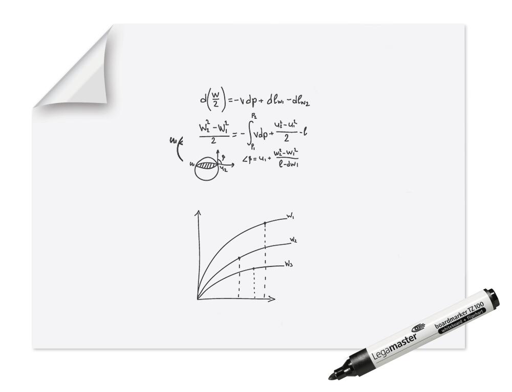 Legamaster whiteboard-folie Magic-Chart, hoogte x breedte 900 x 1200 mm  ZOOM