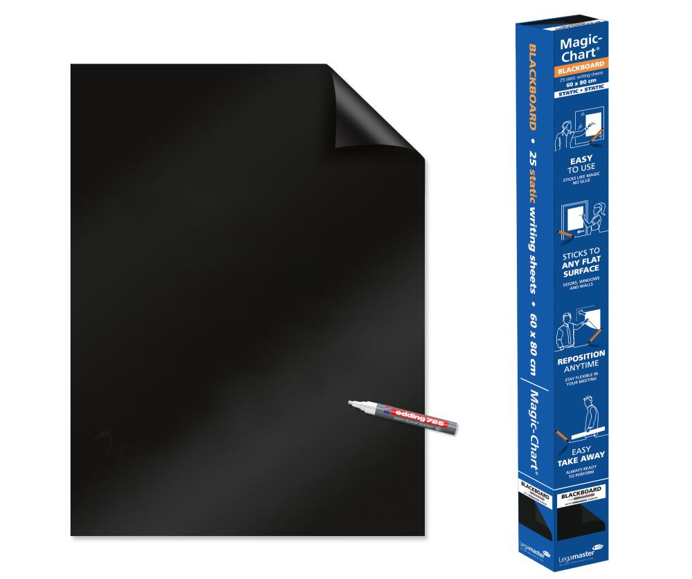 Legamaster blackboard-folie Magic-Chart, hoogte x breedte 600 x 800 mm  ZOOM