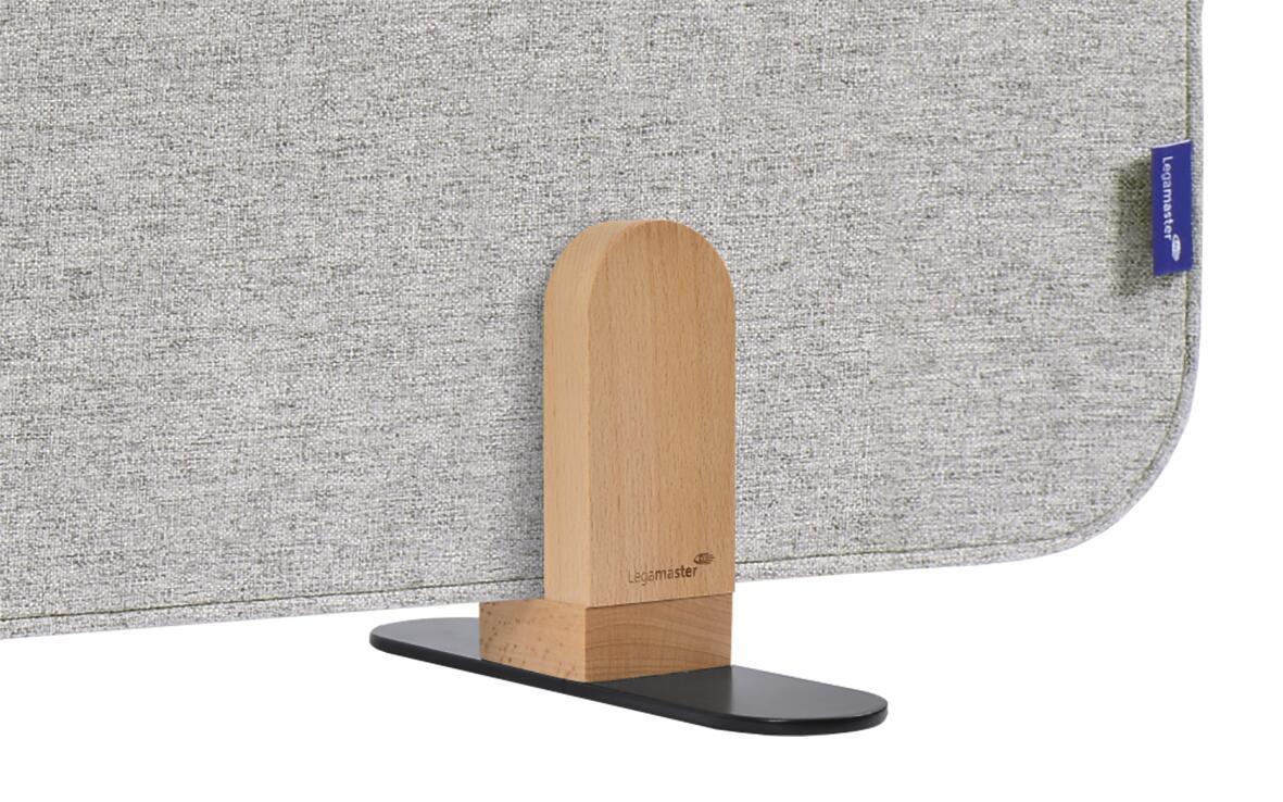 Legamaster Geluidabsorberende tafelscheidingswand ELEMENTS, hoogte x breedte 600 x 1600 mm, wand grijs  ZOOM