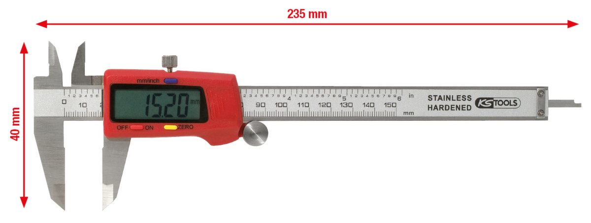 Digitale schuifmaat 0-150 mm  ZOOM