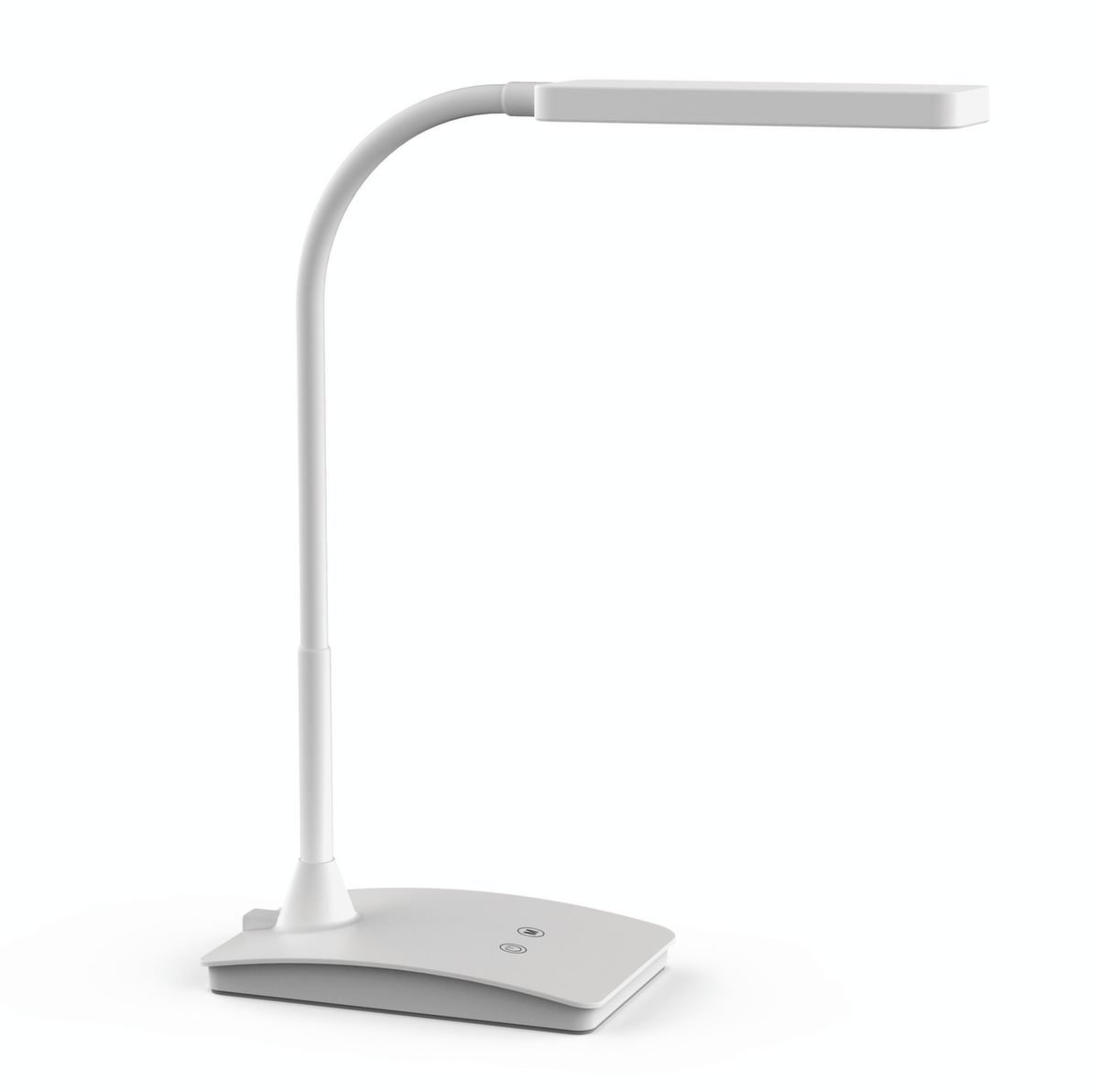 MAUL Compacte LED-bureaulamp MAULpearly colour vario met instelbare kleurtemperatuur, licht daglicht- en warmwit, wit
