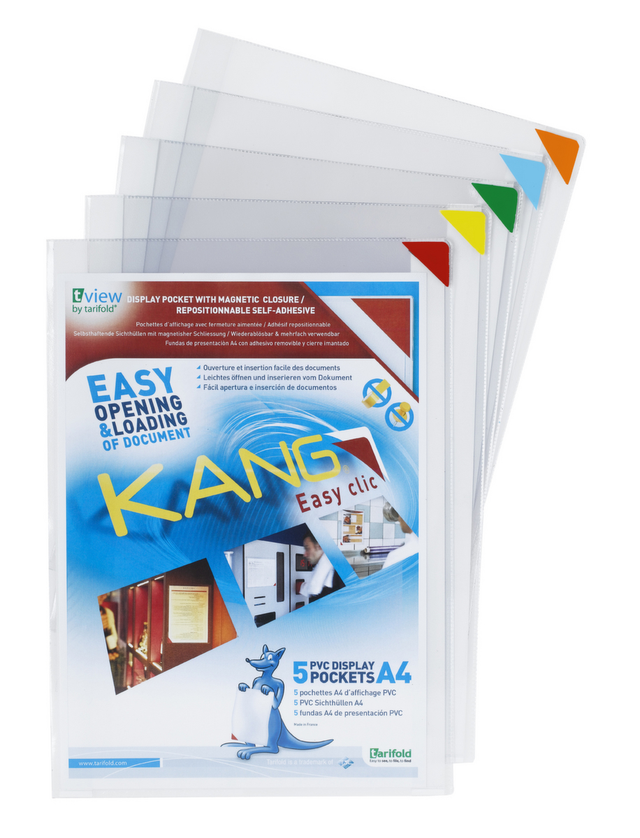 tarifold presentatiehoes KANG tview Easy clic, DIN A4, achterzijde zelfklevend  ZOOM
