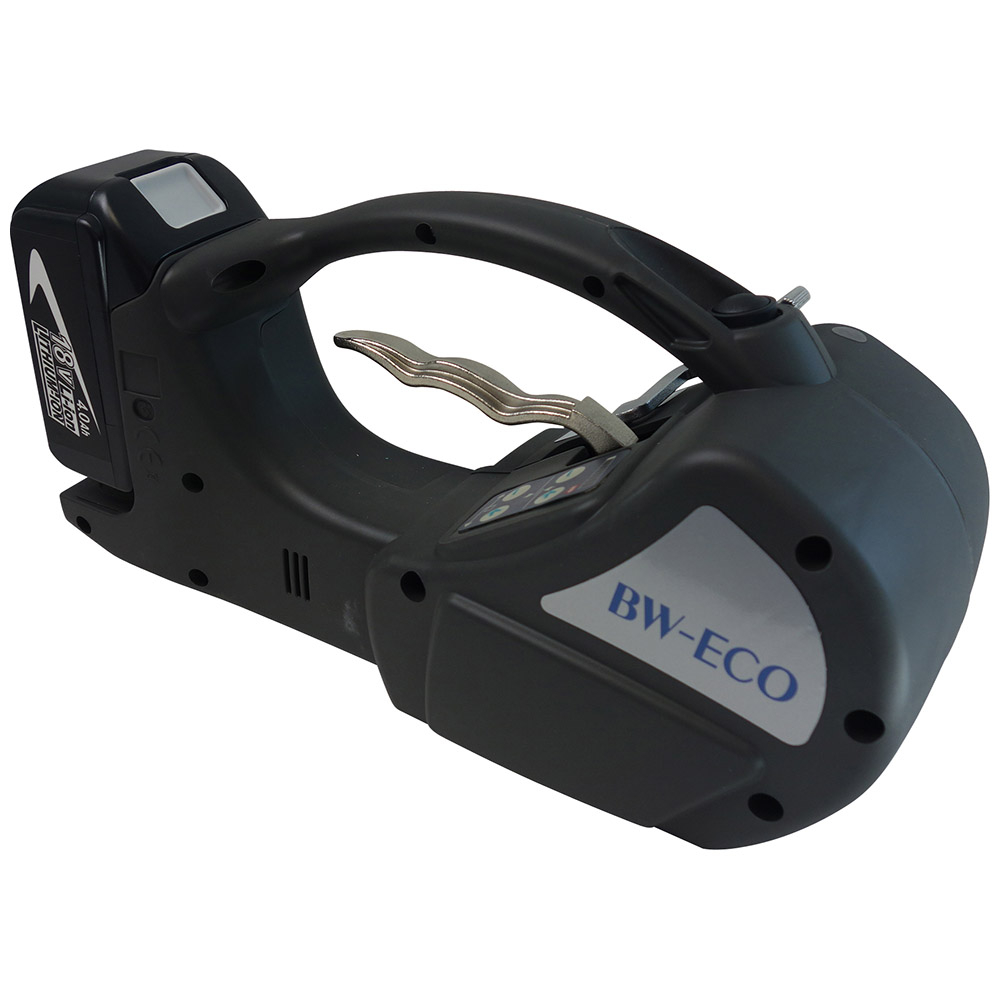 Accu-omsnoeringsapparaat BW-ECO Plus voor PP/PET kunststof banden, voor bandbreedte 13 - 16 mm  ZOOM