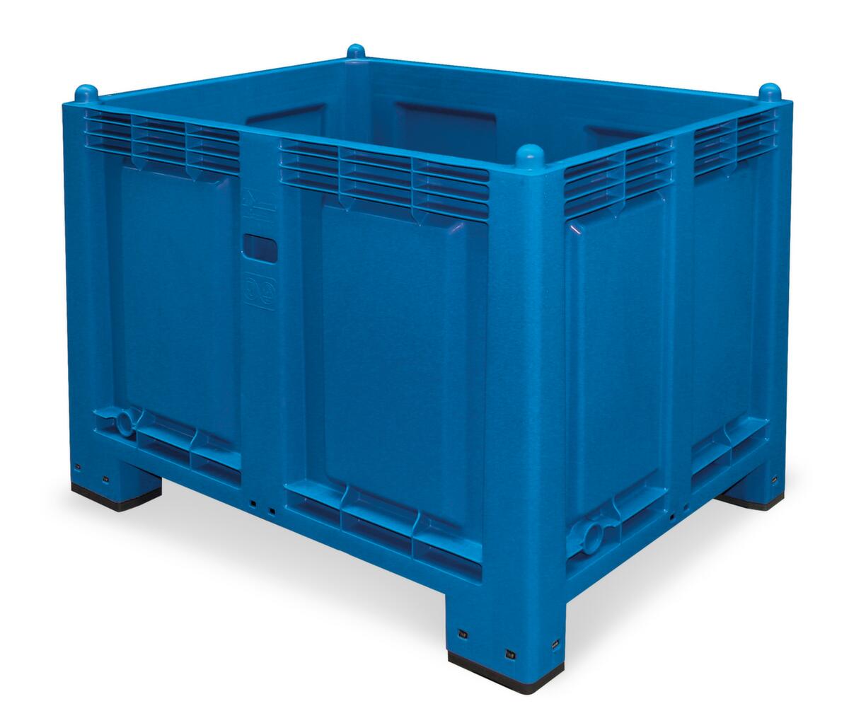 Grote containers, inhoud 550 l, blauw, 4 voeten  ZOOM