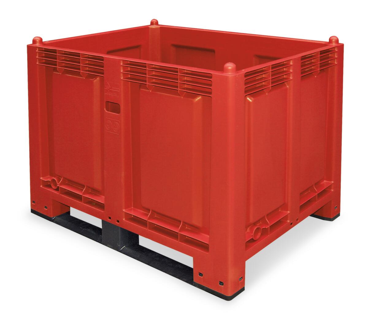 Grote containers, inhoud 550 l, rood, 2 sleden  ZOOM