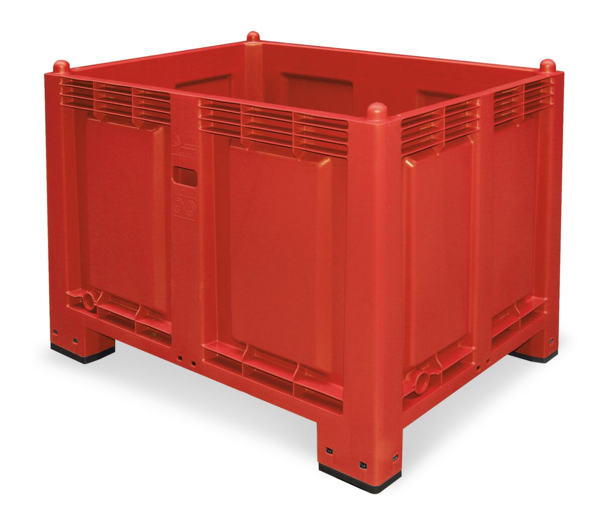 Grote containers, inhoud 550 l, rood, 4 voeten  ZOOM