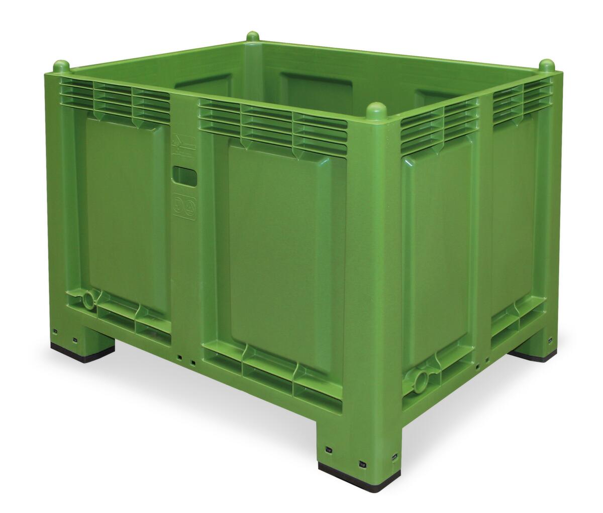 Grote containers, inhoud 550 l, groen, 4 voeten  ZOOM