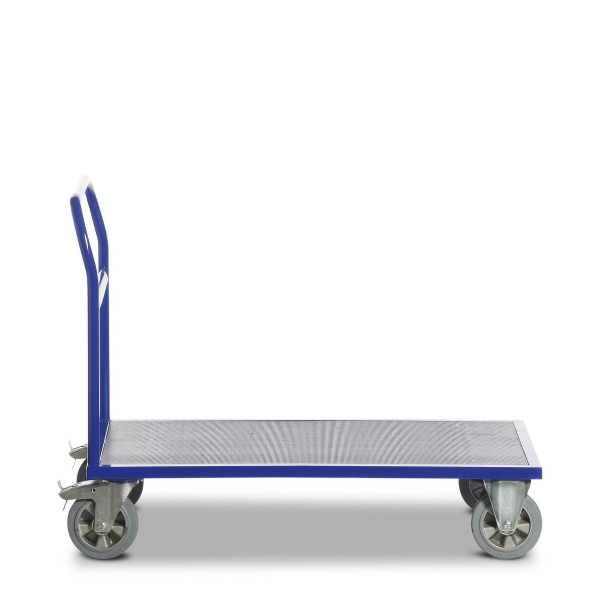 Rollcart Duwstang wagen met anti-slip laadruimte, draagvermogen 1200 kg, laadvlak lengte x breedte 1000 x 700 mm