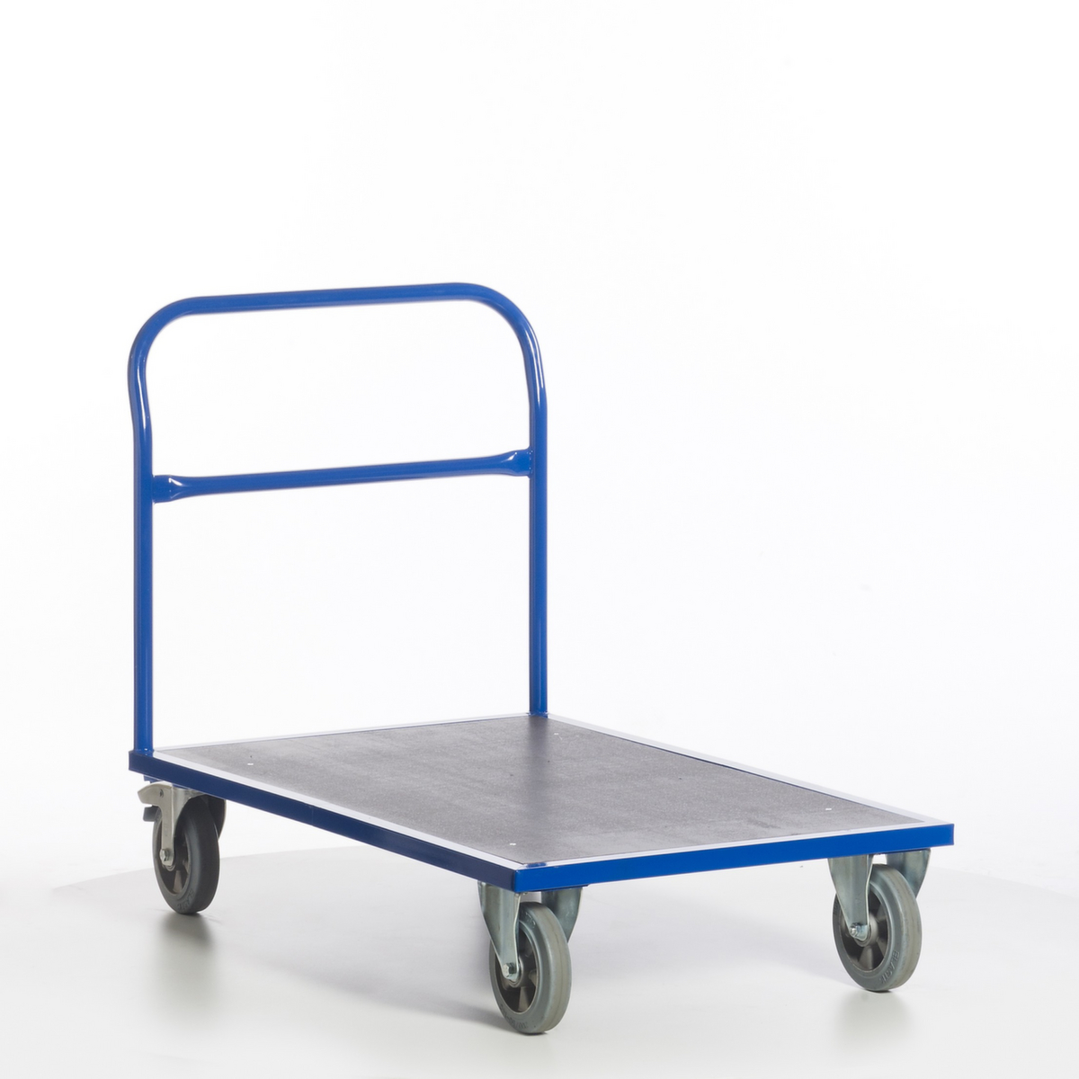 Rollcart Duwstang wagen met anti-slip laadruimte, draagvermogen 1200 kg, laadvlak lengte x breedte 1000 x 700 mm  ZOOM