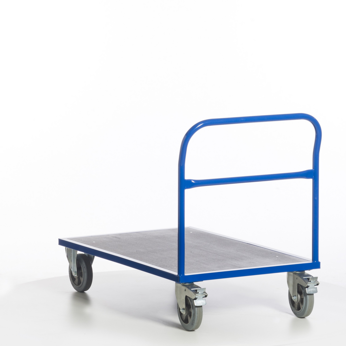 Rollcart Duwstang wagen met anti-slip laadruimte, draagvermogen 1200 kg, laadvlak lengte x breedte 1000 x 700 mm  ZOOM