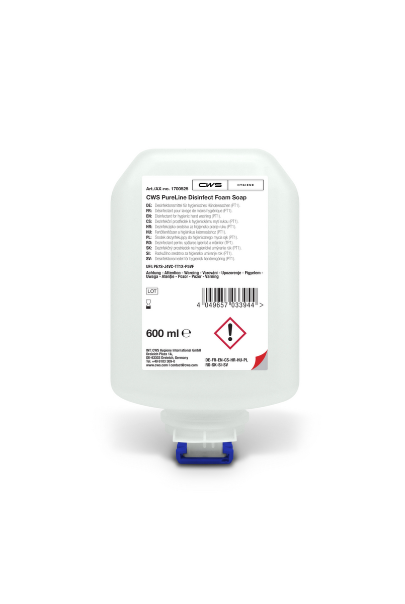 CWS Ontsmettingsgel PureLine Disinfect Gel, 0,6 l  ZOOM