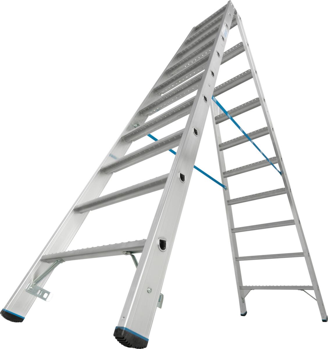 Krause dubbele ladder STABILO® Professional, 2 x 10 treden met R13-laag  ZOOM