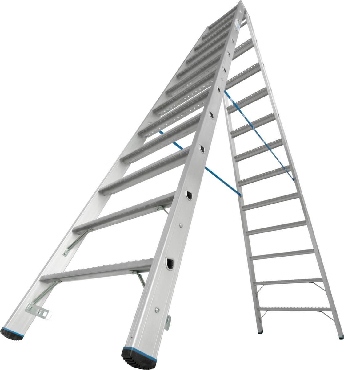 Krause dubbele ladder STABILO® Professional, 2 x 12 treden met R13-laag  ZOOM