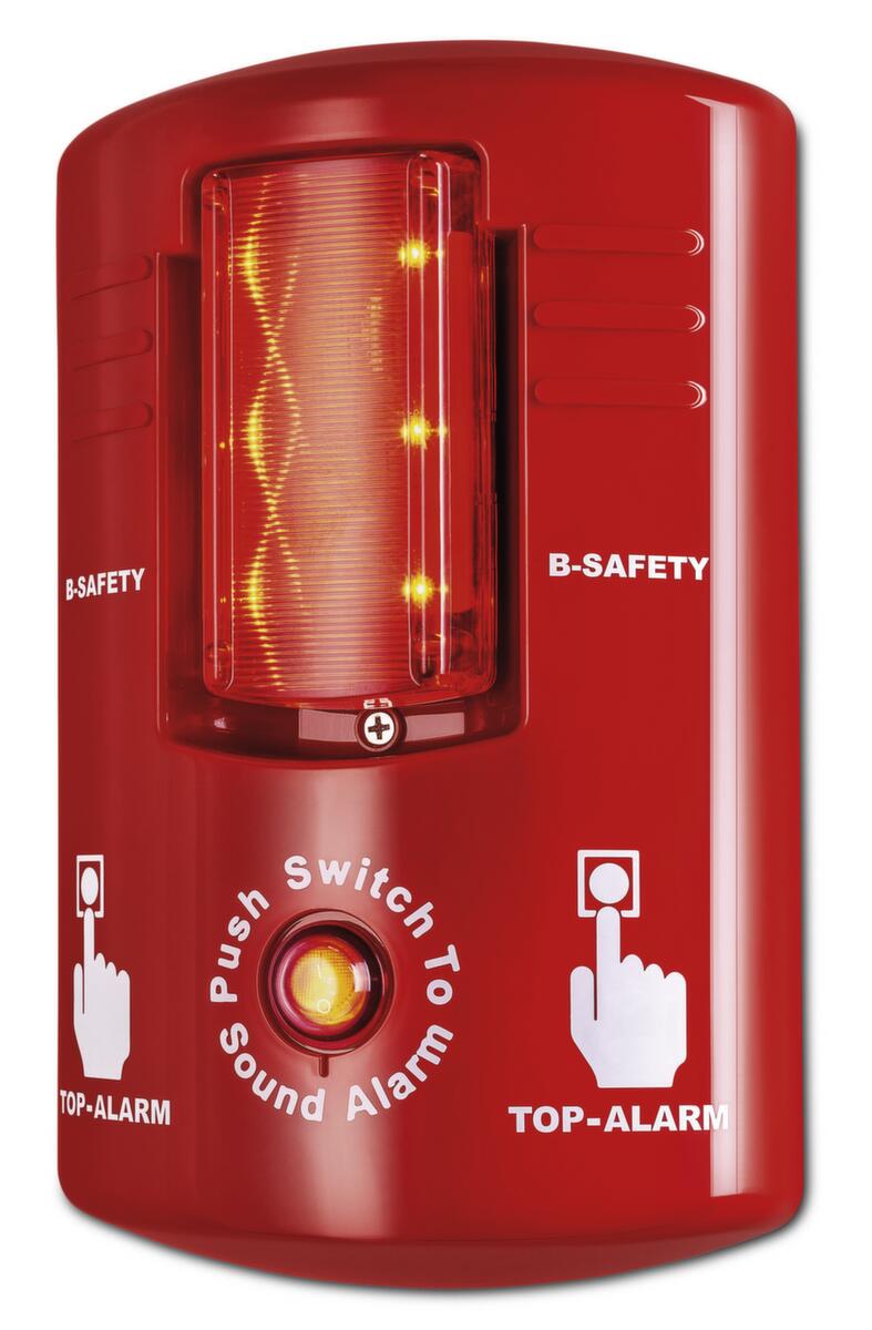 B-Safety Alarm TOP-ALARM met sirene en zwaailicht, bevestiging voor wandmontage  ZOOM