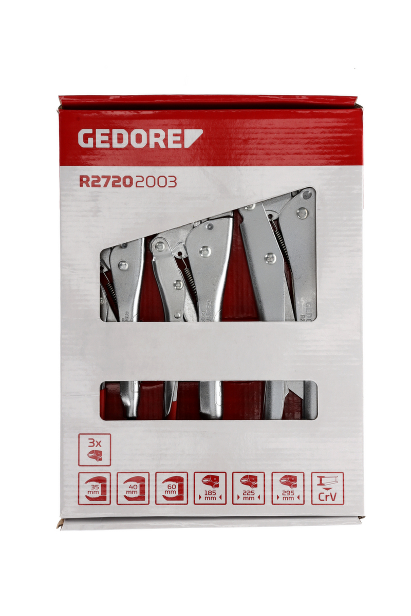 GEDORE R27202003 Greeptangen set 7-12 inch 35-60mm 3-delig  ZOOM