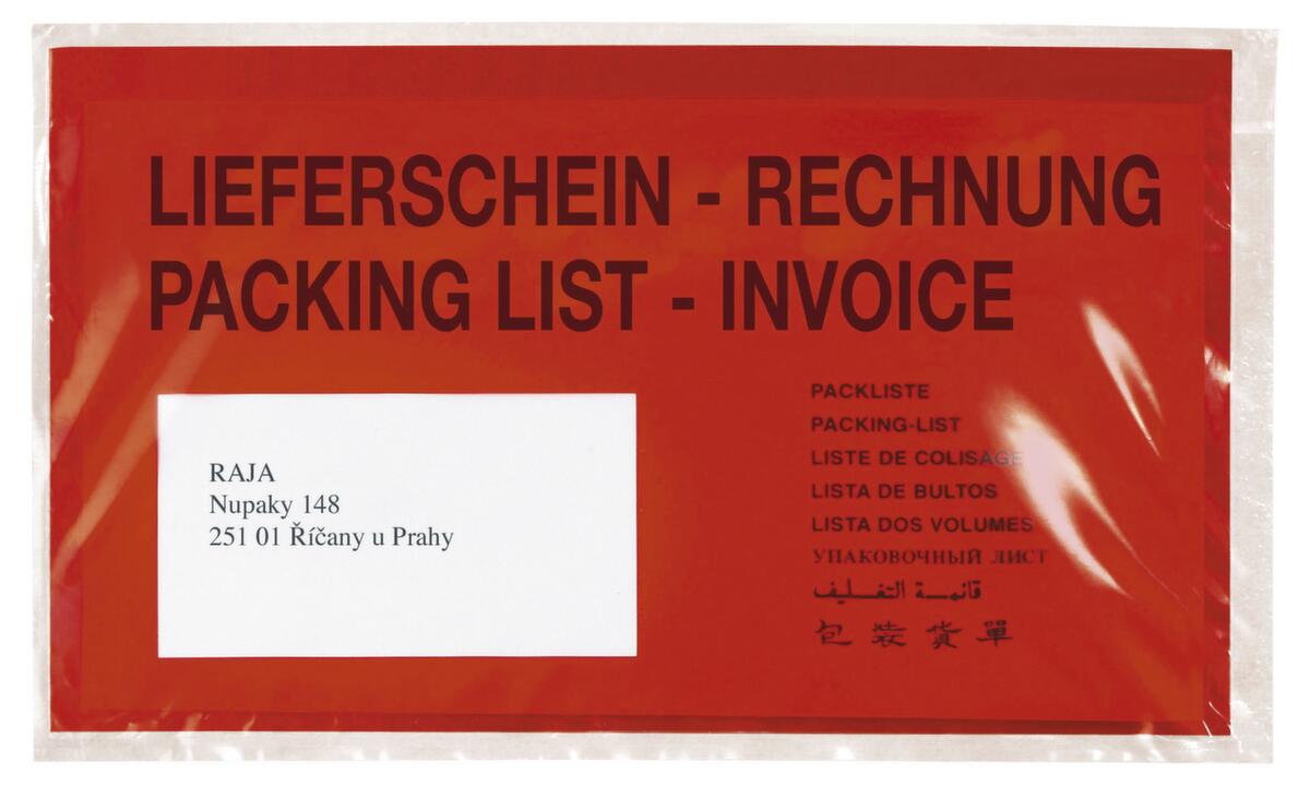 Raja Documenthoes "Pakbon-factuur/Packing list-Invoice", DIN A6  ZOOM