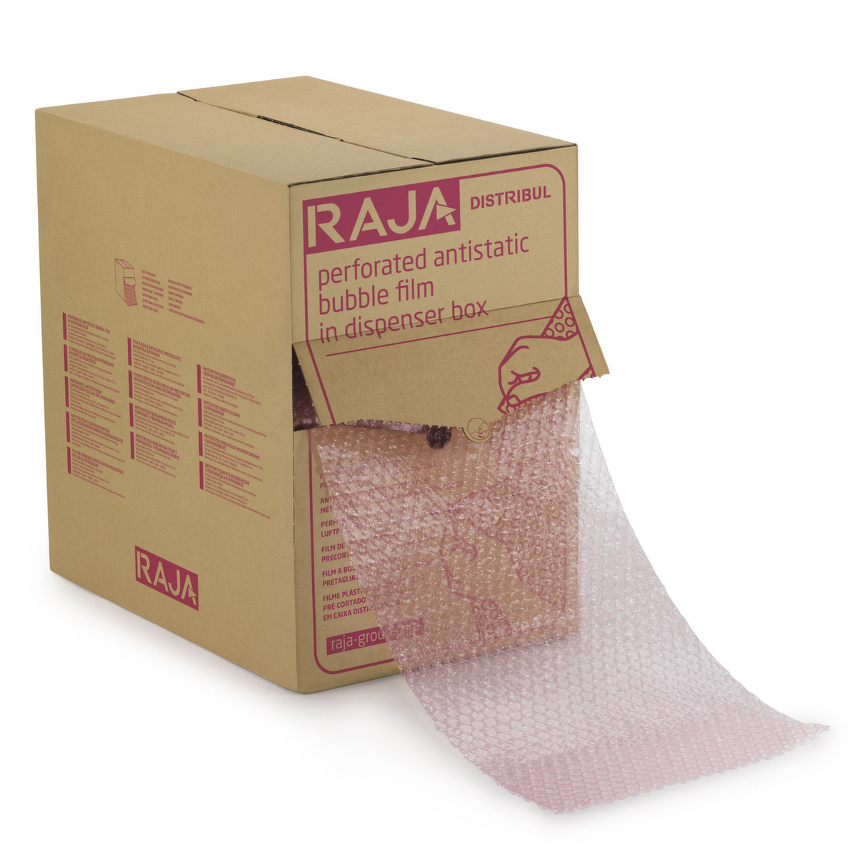 Raja Antistatische folie met luchtkussens  ZOOM