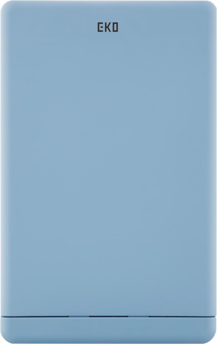 Afvalverzamelbak EKO met touchdeksel, 20 l, blauw, deksel blauw  ZOOM