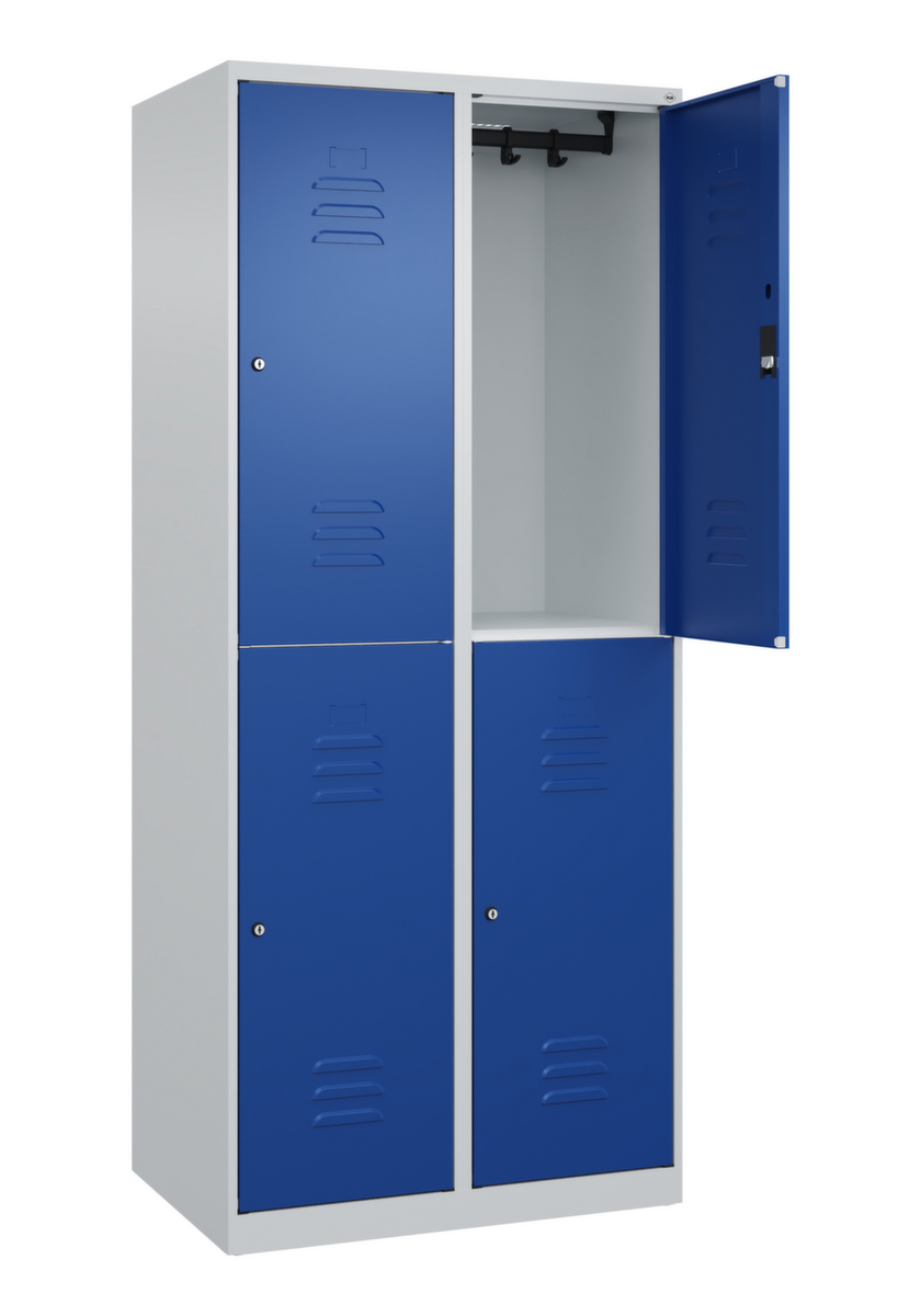C+P Dubbeldekse locker Classic Plus, vakbreedte 400 mm  ZOOM