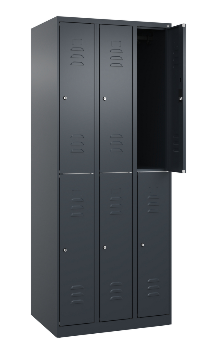 C+P Dubbeldekse locker Classic Plus, vakbreedte 250 mm  ZOOM