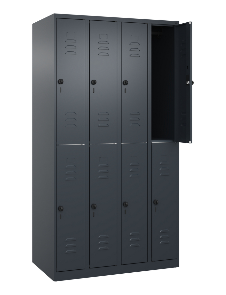 C+P Dubbeldekse locker Classic Plus, vakbreedte 250 mm  ZOOM