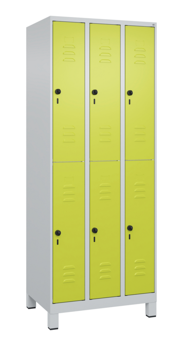 C+P Dubbeldekse locker Classic Plus, vakbreedte 250 mm