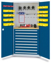 Kappes Kast met RasterPlan® sleuven en werkbank, 9 lade(n)