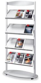 Verrijdbaar folderrek Sirius van geperforeerd staal